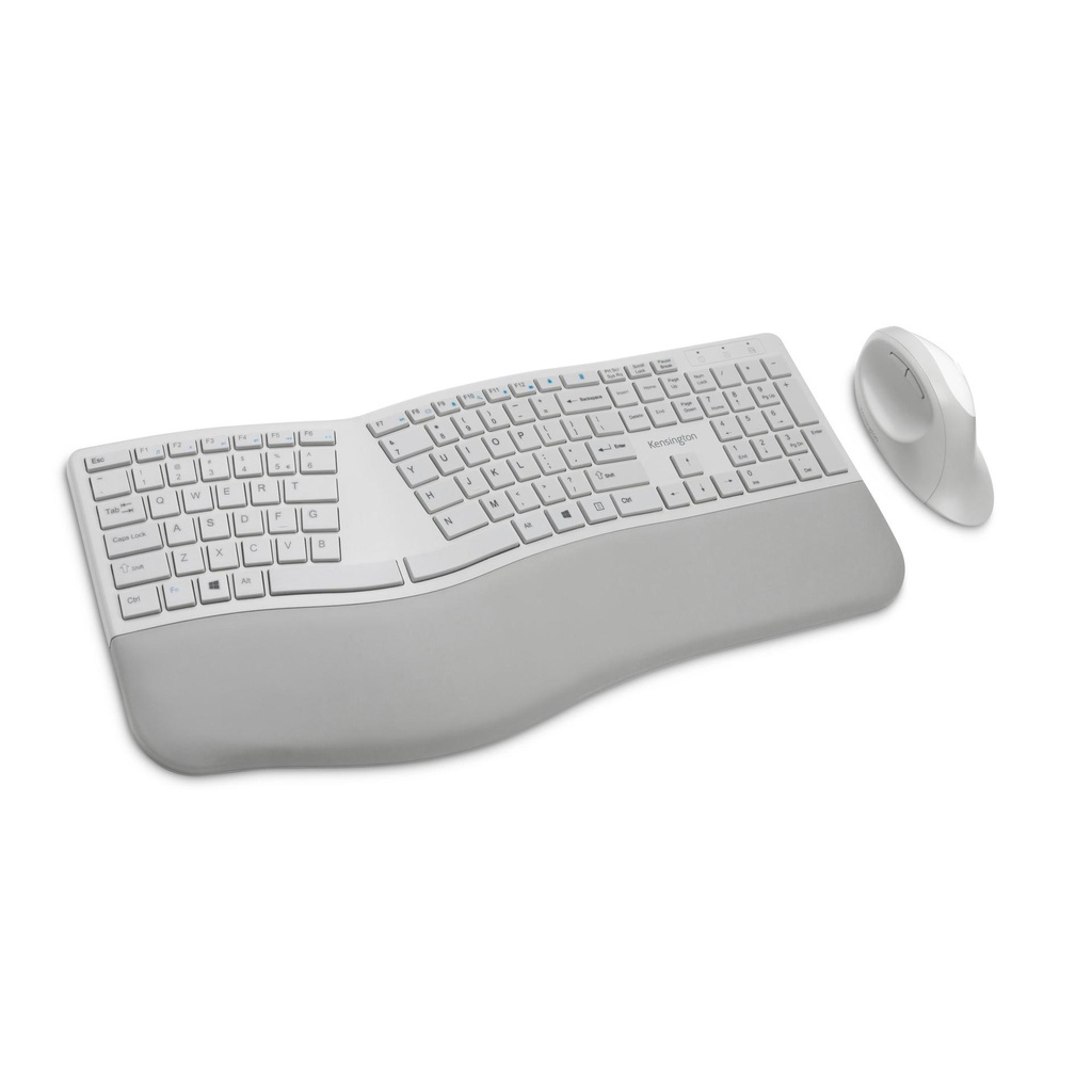 Kensington Pro Fit® Ergo Wireless Keyboard and Mouse—Gray (K75407US)