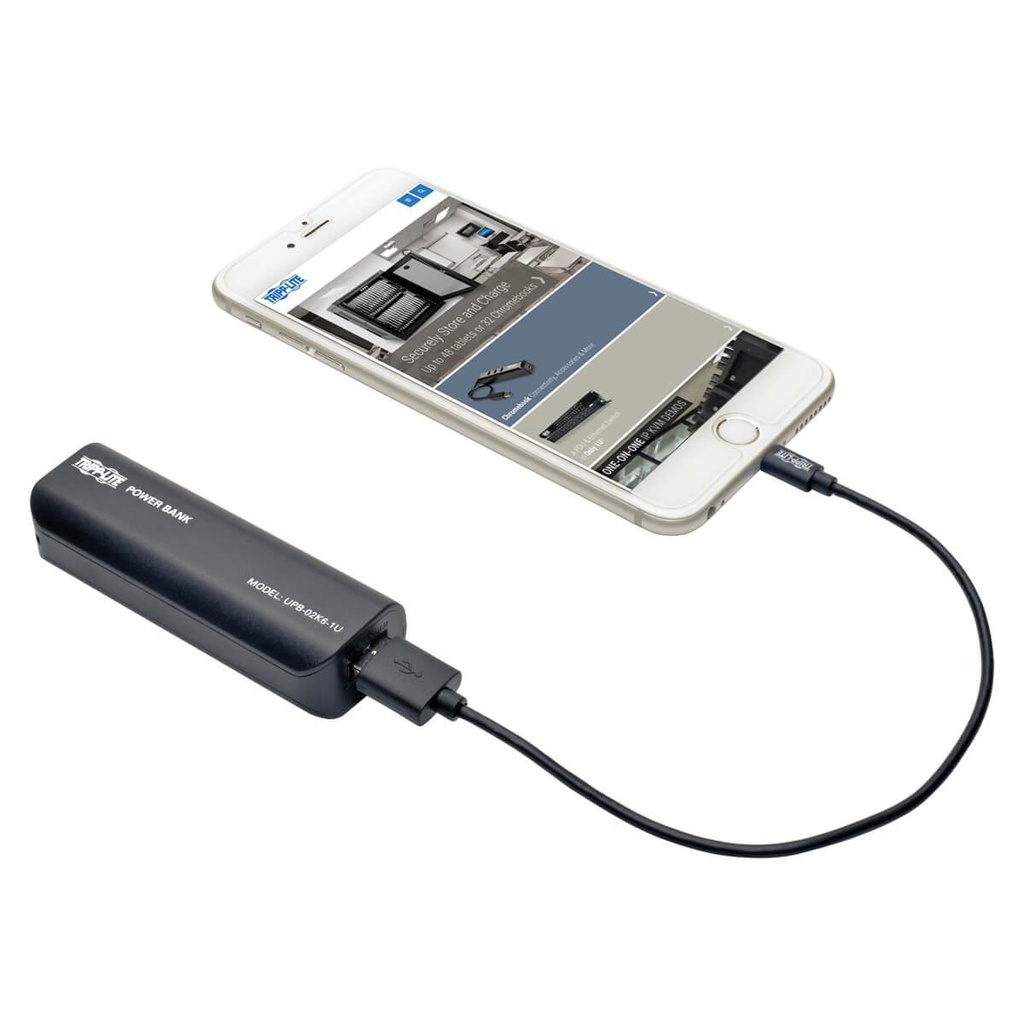 Tripp Lite Portable 2600mAh Mobile Power Bank USB Battery Charger (UPB-02K6-1U)