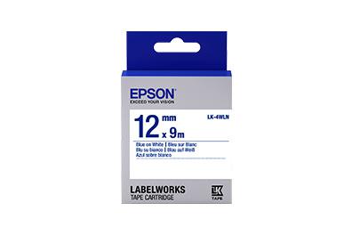 Epson 1/2", Blue on White (LK-4TBN)