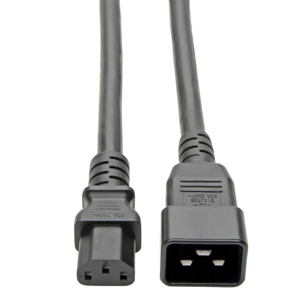 Tripp Lite P032-003, 1 m, Coupleur C13, Coupleur C20, 100 - 250 V, 15 A