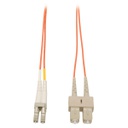 Tripp Lite Duplex Multimode 62.5/125 Fiber Patch Cable (LC/SC), 10M (33 ft.)