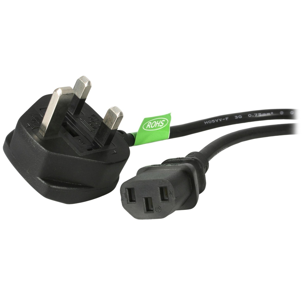 StarTech.com PXT101UK, 1,8 m, BS 1363, Coupleur C13, SVT, 250 V, 10 A