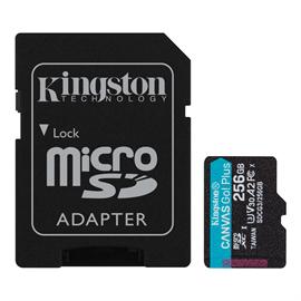 Kingston Technology 256GB, Class 10, UHS-I, U3, V30, A2, exFAT (SDCG3/256GB)