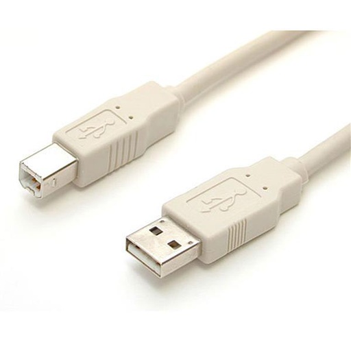 StarTech.com USBFAB_6, 1,8 m, USB A, USB B, USB 2.0, Mâle/Mâle, Beige