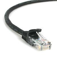 StarTech.com Câble réseau UTP sans accroc de catégorie 5e (350 MHz) noir de 50 pieds