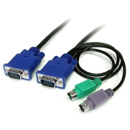 [9059843] StarTech.com Câble pour Switch KVM VGA avec PS/2 3 en 1 - 1.80m (SVECON6)