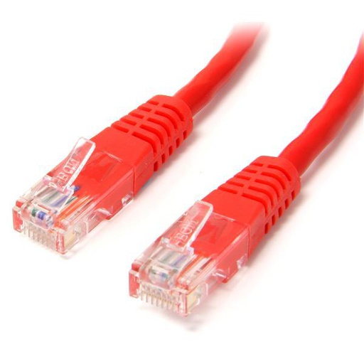 StarTech.com 3 ft Red Molded Category 5e (350 MHz) UTP Patch Cable networking cable