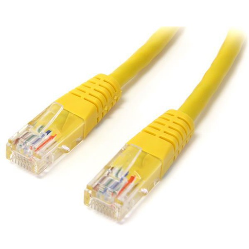StarTech.com 15 ft Yellow Molded Category 5e (350 MHz) UTP Patch Cable networking cable