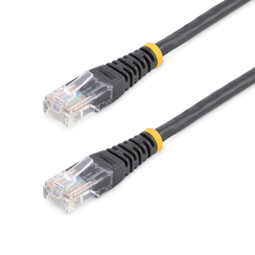 StarTech.com 25 ft Black Molded Category 5e (350 MHz) UTP Patch Cable, 7,62 m
