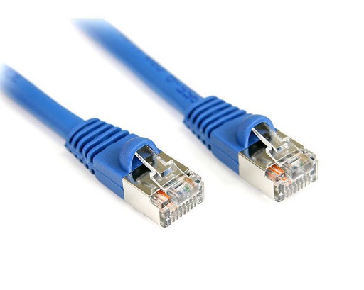 StarTech.com 100 ft, Cat5e, Blue, Snagless, Shielded, RJ45, F/UTP (S45PATCH100B)