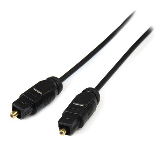 StarTech.com 3 ft Toslink SPDIF Optical Digital Audio Cable (THINTOS3)