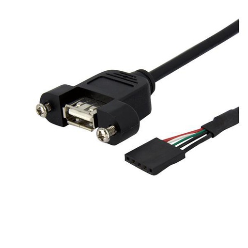 StarTech.com Câble USB pour panneau encastré de 30 cm - Câble de connexion USB A vers carte mère Câble USB F/F