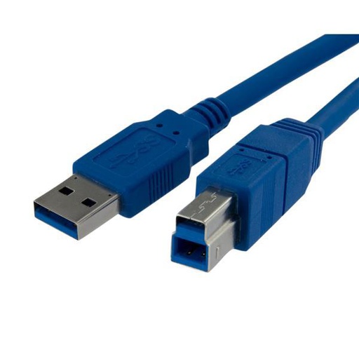 StarTech.com USB3SAB3, 0,91 m, USB A, USB A, Mâle/Mâle, Bleu