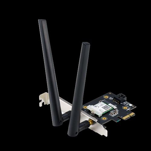 ASUS WLAN 802.11a/b/g/n/ac/ax, 24/5GHz, 600/2402Mbps, Bluetooth 5.0, 80g