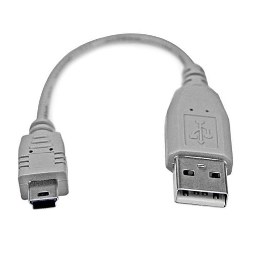StarTech.com Câble Mini USB 2.0 15 cm - USB A vers mini USB B (USB2HABM6IN)