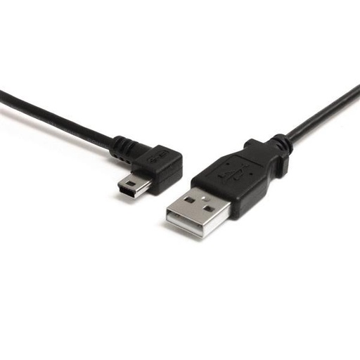 StarTech.com 6 ft Mini USB Cable - A to Left Angle Mini B (USB2HABM6LA)