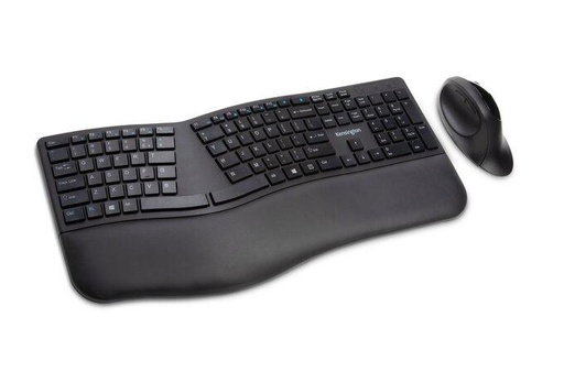 Kensington Pro Fit® Ergo Wireless Keyboard and Mouse (Black) (K75406US)