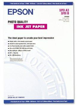 Epson Photo Quality Ink Jet Paper, DIN A3 , 102g/m², 100 Sheets (S041069-L)