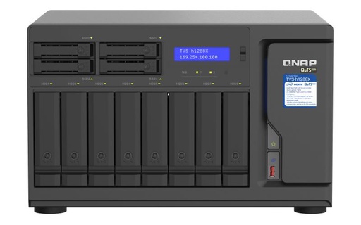 QNAP TVS-h1288X, NAS, Tower, Intel® Xeon®, W-1250, Noir