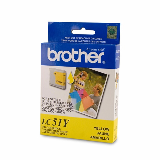 Brother LC51YS Innobella™ Ink Cartridge – Yellow, Standard Yield