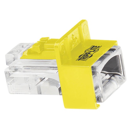Tripp Lite Universal RJ45 Locking Inserts, Yellow, 10 Pack (N2LPLUG-010-YW)