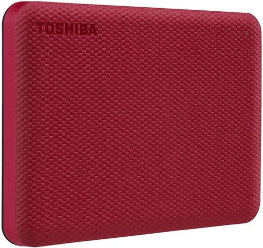 Toshiba 2 To, USB 3.0, 5 Gb/s, 78 x 109 x 14 mm, 149 g, Rouge (HDTCA20XK3AA)