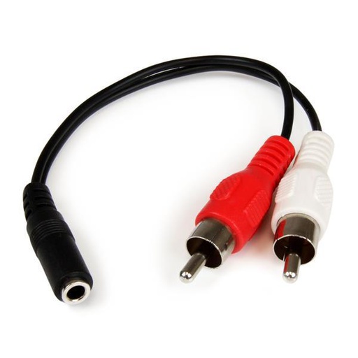 Câble audio StarTech.com 0,152 m 3,5 mm - 2xRCA m/f