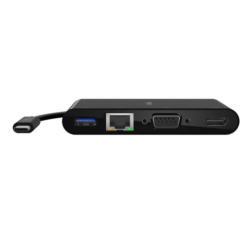 Belkin USB-C, Gigabit Ethernet, USB-A, VGA, HDMI, black (AVC005BK-BL)