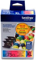 Brother LC753PKS, XL Cyan/Magenta/Yellow