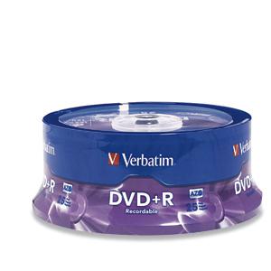 Verbatim DVD + R 4,7 Go 16X Marque 25pk Spindle (95033)