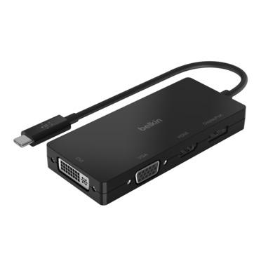 Belkin USB-C/DVI/VGA/HDMI/Displayport, 247 x 46 x 14mm, Black (AVC003BTBK)