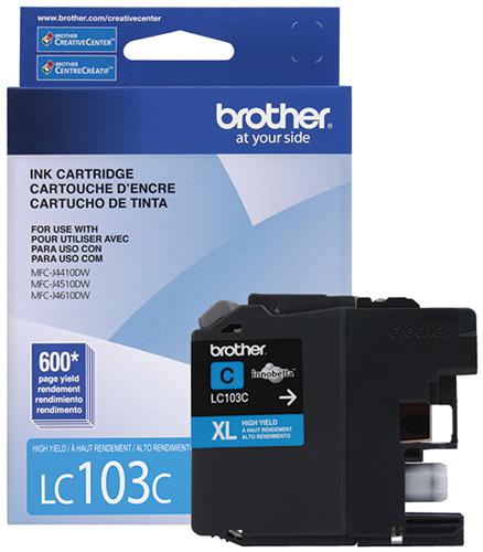 Brother LC103C, High (XL) Yield, 1 pc(s) (LC103CS)