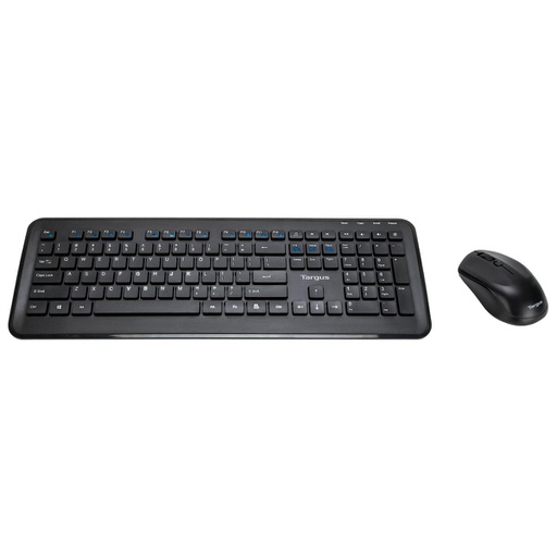 Targus KM610 Wireless Keyboard and Mouse Combo, QWERTY, PCs/Mac, Black, 653g