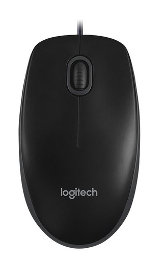 Logitech Souris optique USB B110, USB Type-A, noire (910-001439)