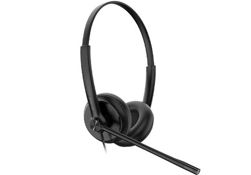 Yealink Double, over-the-head, QD vers RJ-9, suppression du bruit, HD Voice