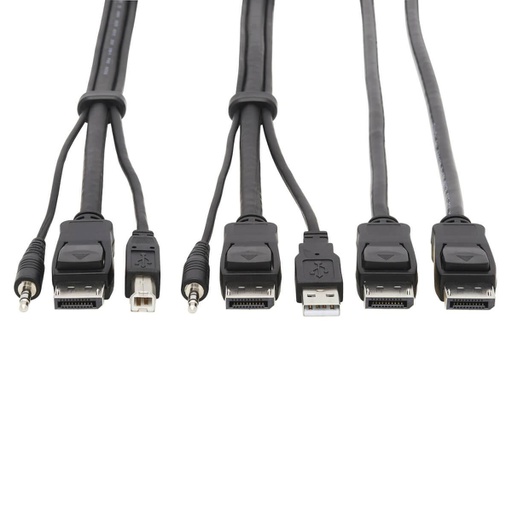 Tripp Lite P783-006-DP, 1,83 m, USB, USB, DisplayPort, Noir, Mâle
