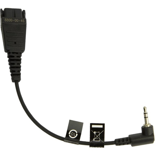 Jabra QD to 2.5 mm Jack cord (8800-00-46)