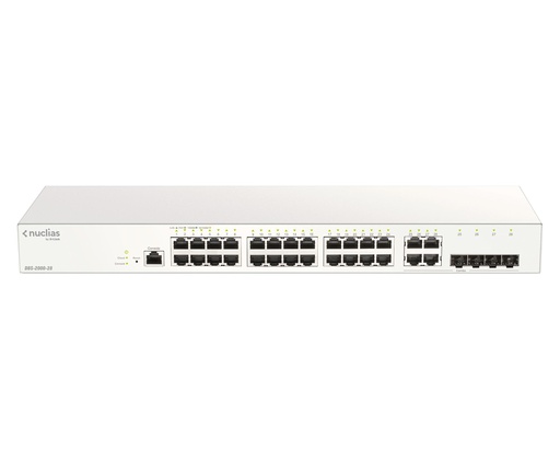 D-Link DBS-2000-28, Géré, L2, Gigabit Ethernet (10/100/1000), Grille de montage