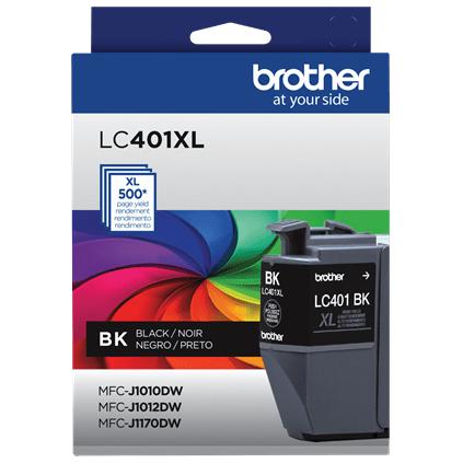 Brother High-yield Ink, Black, Yields approx. 500 pages (LC401XLBKS)