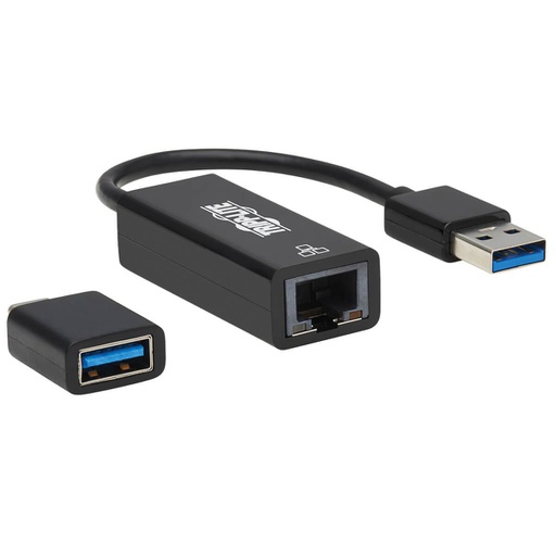 Tripp Lite U336-000-GB-CA, Avec fil, USB, Ethernet, 1000 Mbit/s, Noir