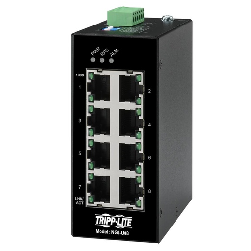Tripp Lite NGI-U08, Non-géré, Gigabit Ethernet (10/100/1000), Full duplex