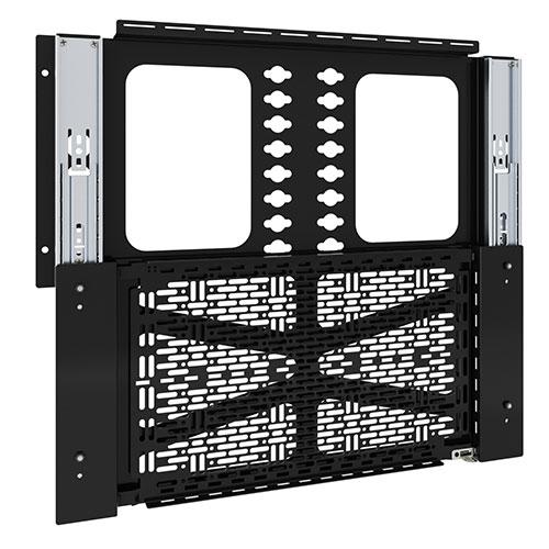 Chief Component Storage Slide-Lock Panel, max 6.8 kg, 577 x 272 x 35 mm, Black