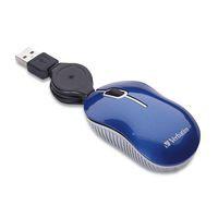 Verbatim Mini Travel Optical Mouse, Commuter Series - Blue (98616)