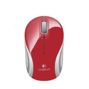 Logitech Wireless Mini Mouse M187, RF Wireless, Red (910-002727)