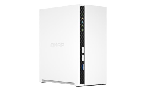 QNAP TS-233, NAS, Mini Tower, ARM, White (TS-233-US)