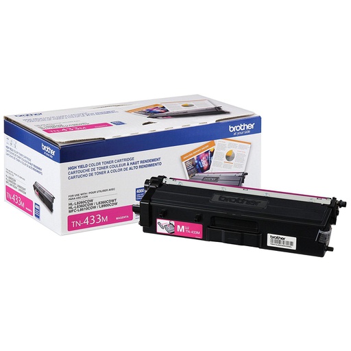 Brother TN-433M, 4000 pages, Magenta, 1 pièce(s) (TN433M)