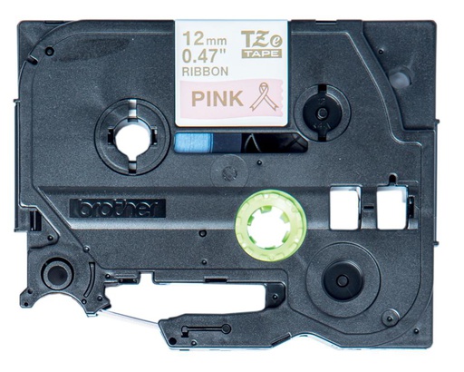 Brother Cassette à ruban véritable - Or sur rose, 12 mm de large (TZERE34)