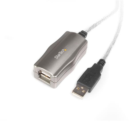 StarTech.com Câble d'Extension USB 2.0 Actif de 4.80m - Prolongateur USB Actif