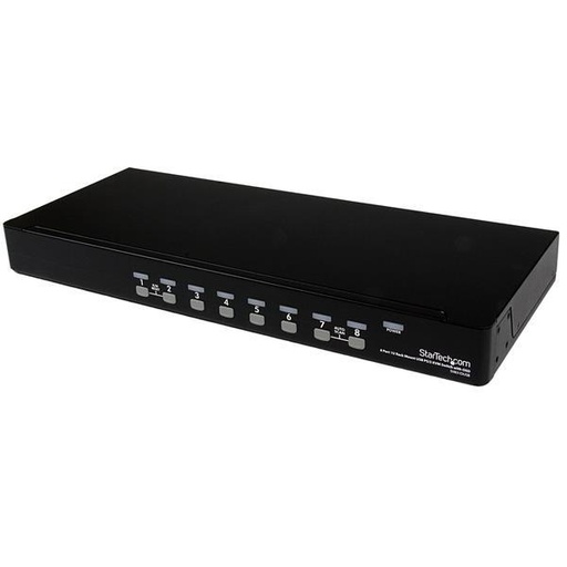 StarTech.com 8 Port 1U Rackmount USB PS/2 KVM Switch with OSD (SV831DUSB)