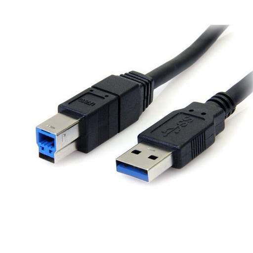StarTech.com Câble A vers B USB 3.0 SuperSpeed noir de 3 m - M/M (USB3SAB10BK)